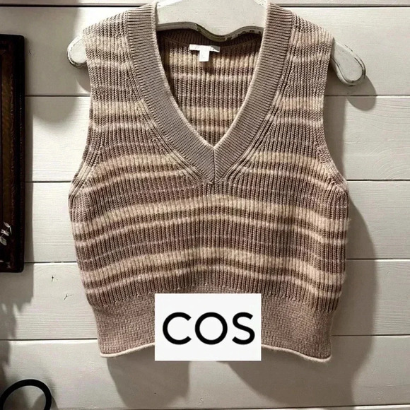 COS Jackets & Blazers - COS Tan  & light pink vest 6% alpaca 4% wool size S